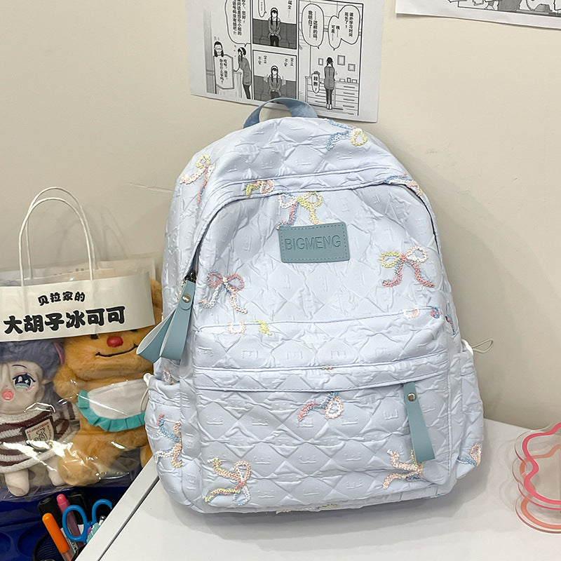 Embroidered Quilted Backpack Kalsten 1791205994