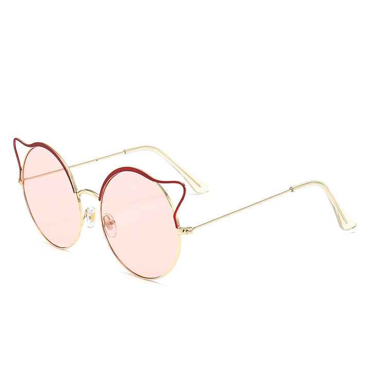 Fashionable Cat-Eye Sunglasses with Mirrored Lenses Kalsten