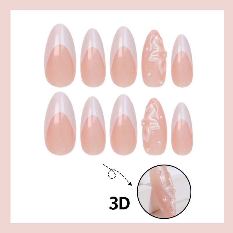 Artificial Nail Set with elegant tips and romantic accents Kalsten