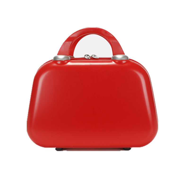 compact hard-shell travel cosmetic vanity case with dual top handles and secure zipper closure Kalsten