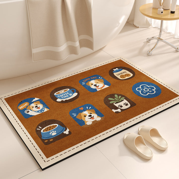 Cute Cartoon-Themed Bath Mat Kalsten
