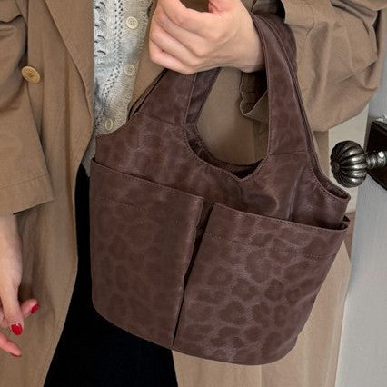 Stylish Faux Leather Tote Bag