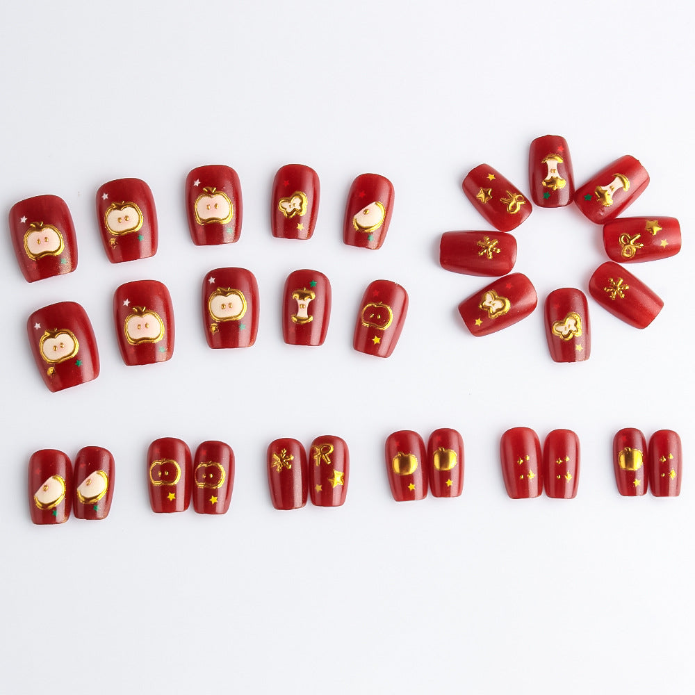 Festive Themed Press-On Nail Art Set Kalsten 1787542947