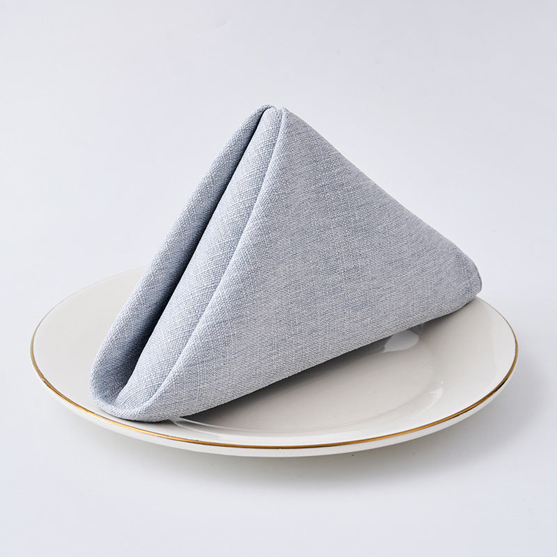 Premium Textured Linen-Blend Dinner Napkin With Hotel-Style Hem
