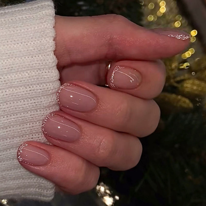 Elegant Glossy French Tip Nail Art