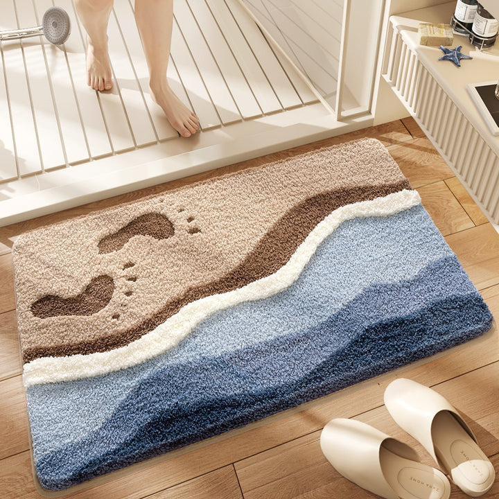 Shamrock-Themed Plush Bath Mat