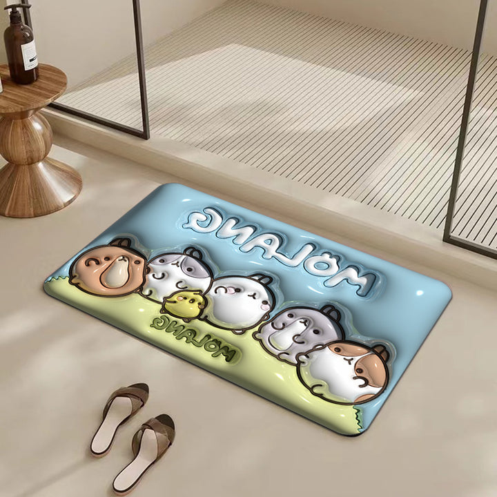 Cute Cartoon-Themed Area Mat