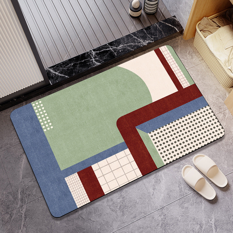 Abstract Art-Themed Indoor Area Mat