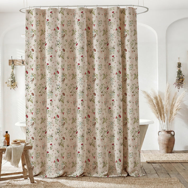 Floral Embroidered Shower Curtain Kalsten