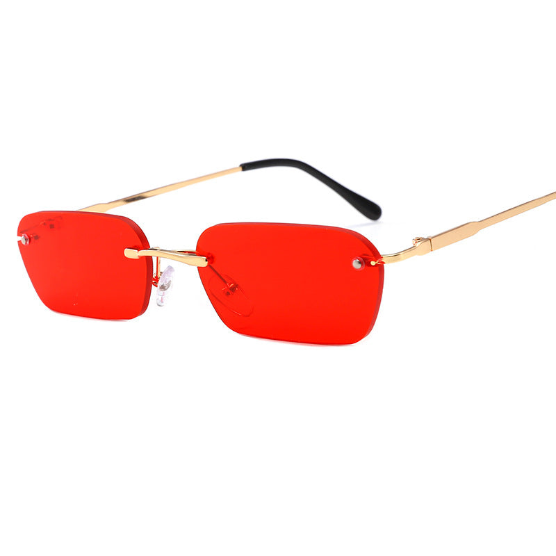Women's fashionable rectangular sunglasses with luxurious metal frame Kalsten