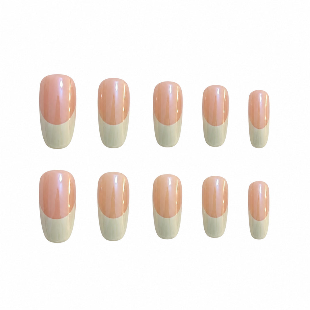Elegant French Tip Acrylic Nail Extensions