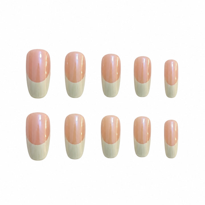 Elegant French Tip Acrylic Nail Extensions