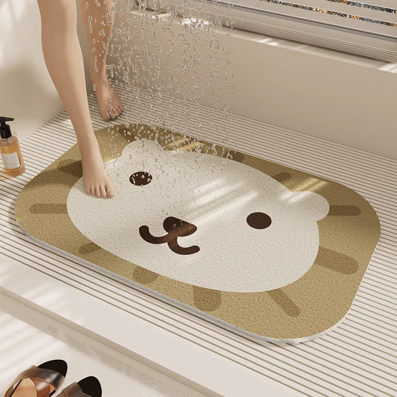 Slip-Resistant Geometric Bath Mat Kalsten