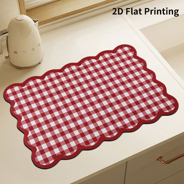 Checkered Kitchen Comfort Mat