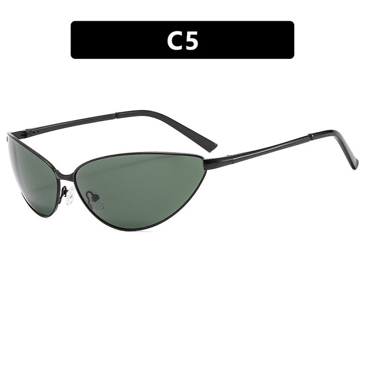 Women's Cat-Eye Sunglasses with Fashionable Metal Frame Kalsten