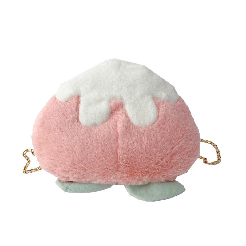 Plush Dessert-Themed Crossbody Bag