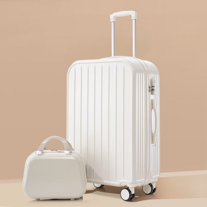 lightweight ABS hardshell spinner suitcase with telescopic handle and matching cosmetic case Kalsten