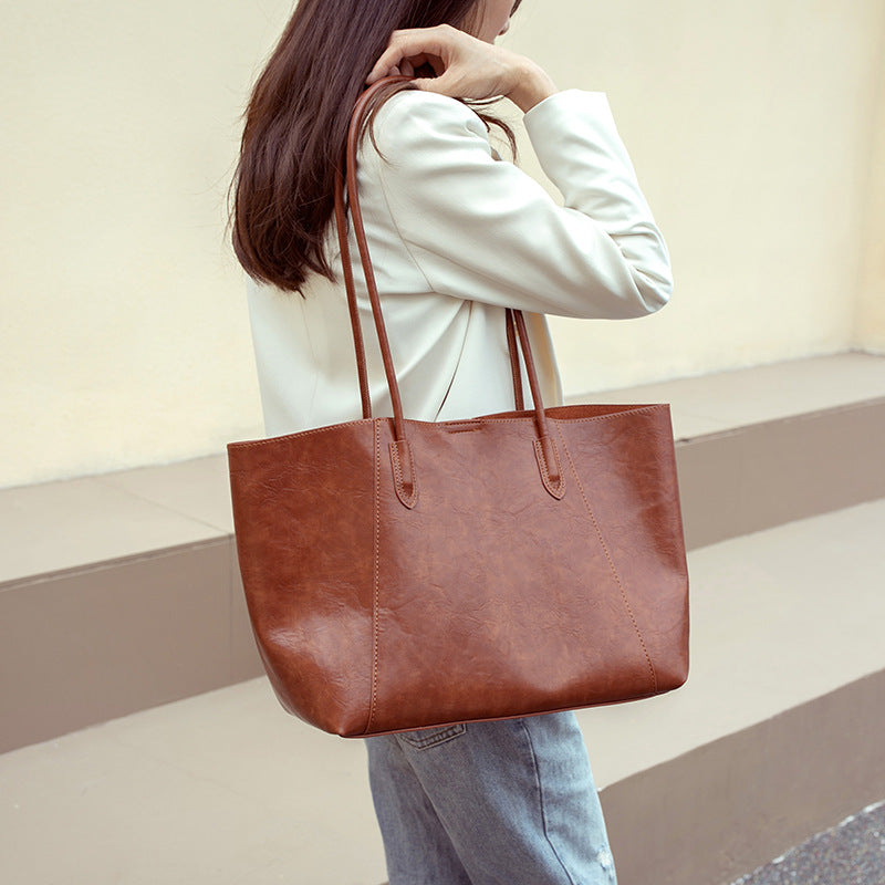 Classic Leather Tote Bag