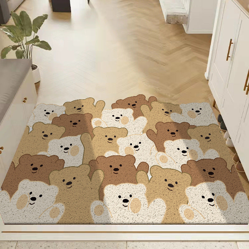 Cartoon-Themed Plush Bath Mat