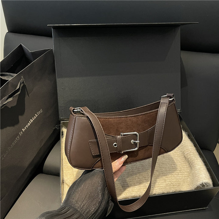 Buckle-Detail Shoulder Bag