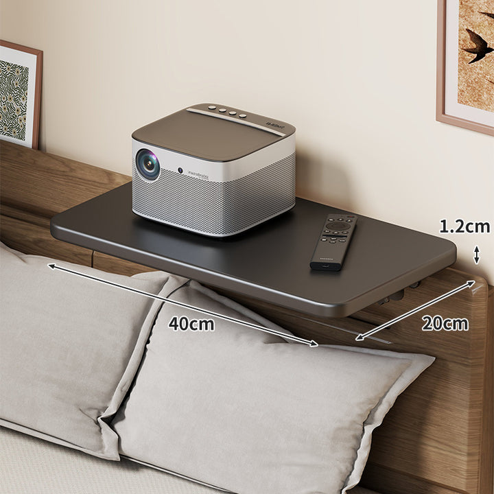 Slim Wall-Mounted Floating Bedside Shelf with Concealed Brackets
