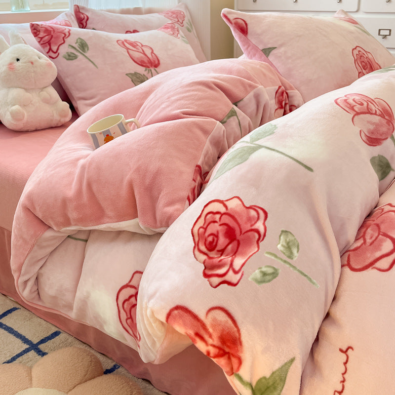 Plush Reversible Microfiber Comforter Set With Oversized Bolstered Body Pillow And Geometric Print
