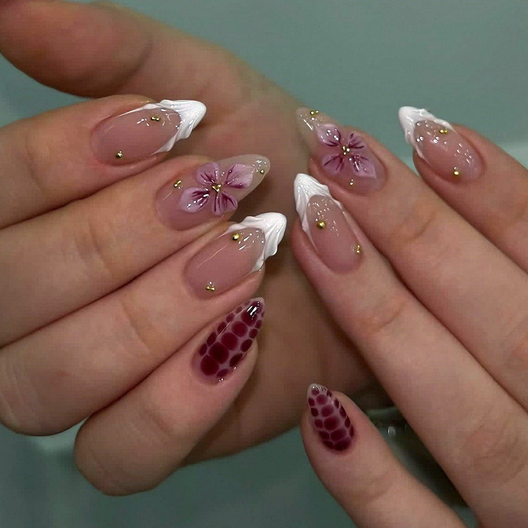 Floral Art Press-On Nail Set Kalsten