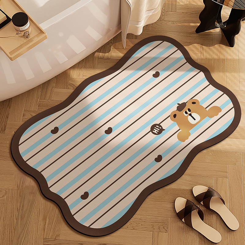 Cute Panda-Themed Bath Mat Kalsten