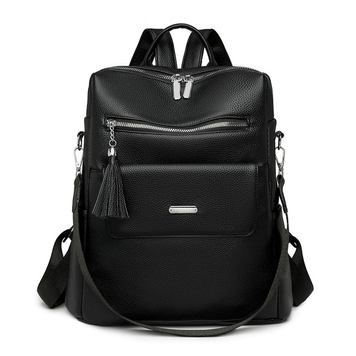 Stylish Multi-Pocket Leather Backpack Kalsten 1788673935