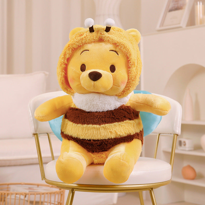 Plush Bear in Bee Costume Cuddly Hooded Stuffed Toy Kalsten