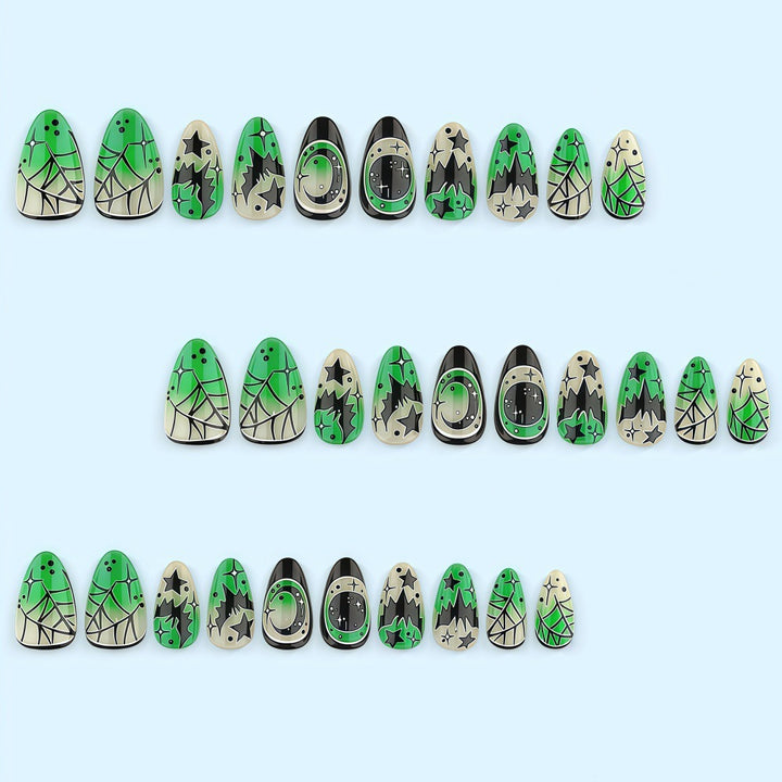 Creative Halloween Design Fake Nails Kalsten