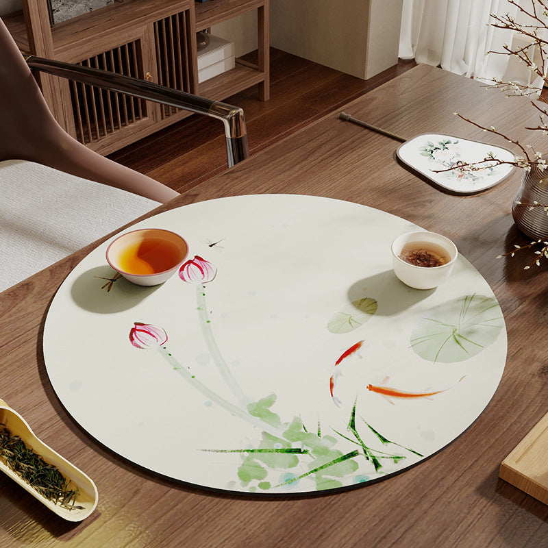 Elegant Round Kitchen Table Mat Kalsten