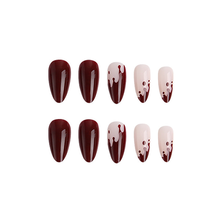 Artful Nail Tips with Drop Design Kalsten