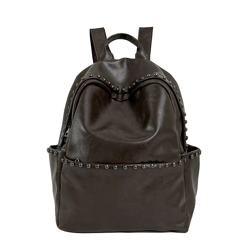 Casual Leather Backpack Kalsten