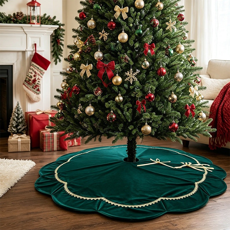 Elegant Velvet Christmas Tree Skirt
