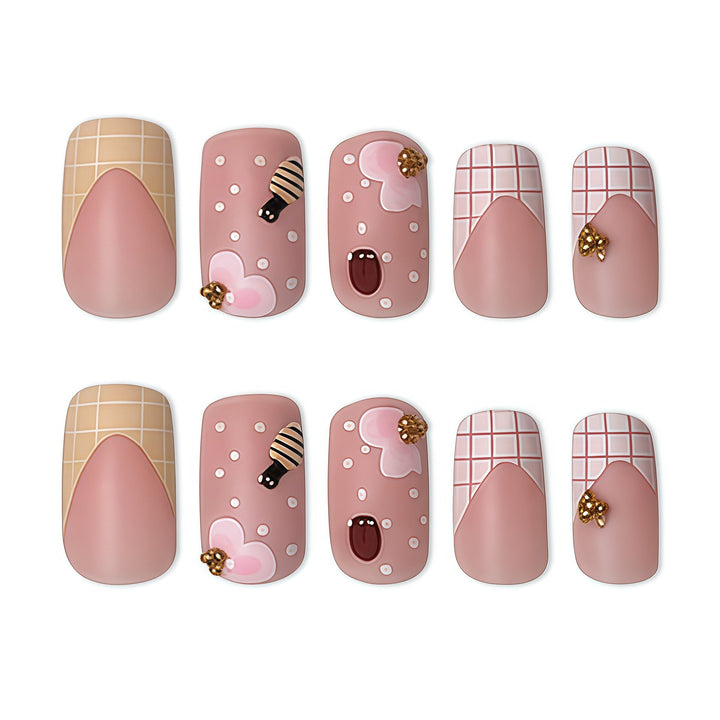 Artistic Floral-Themed Press-On Nails Kalsten