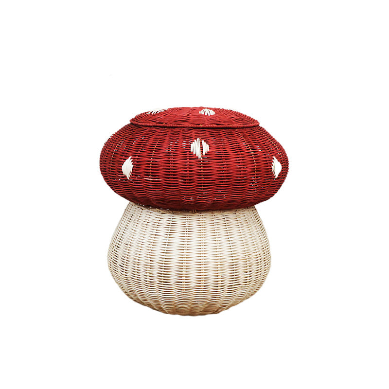 Playful storage stool in mushroom design Kalsten