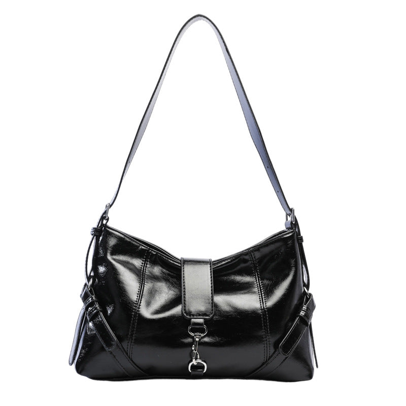 Casual Leather Shoulder Bag