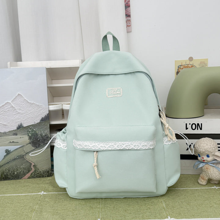 Adorable Lace-Trimmed Backpack Kalsten