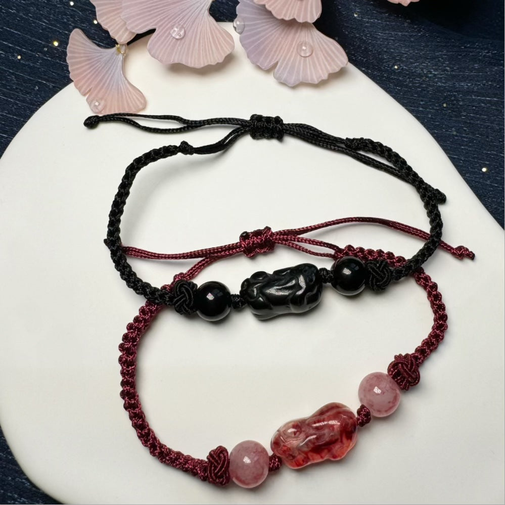 Adjustable Macrame Protective Charm Bracelet Kalsten
