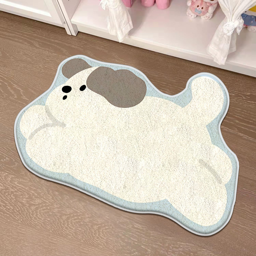 Children's Playful Cat-Shaped Area Mat Kalsten