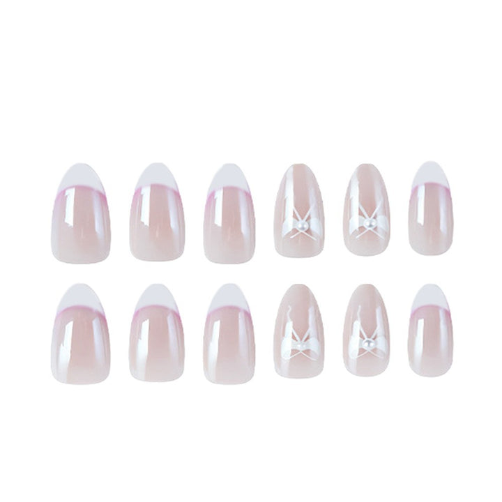 Elegant Floral French Tip Nail Enhancements Kalsten