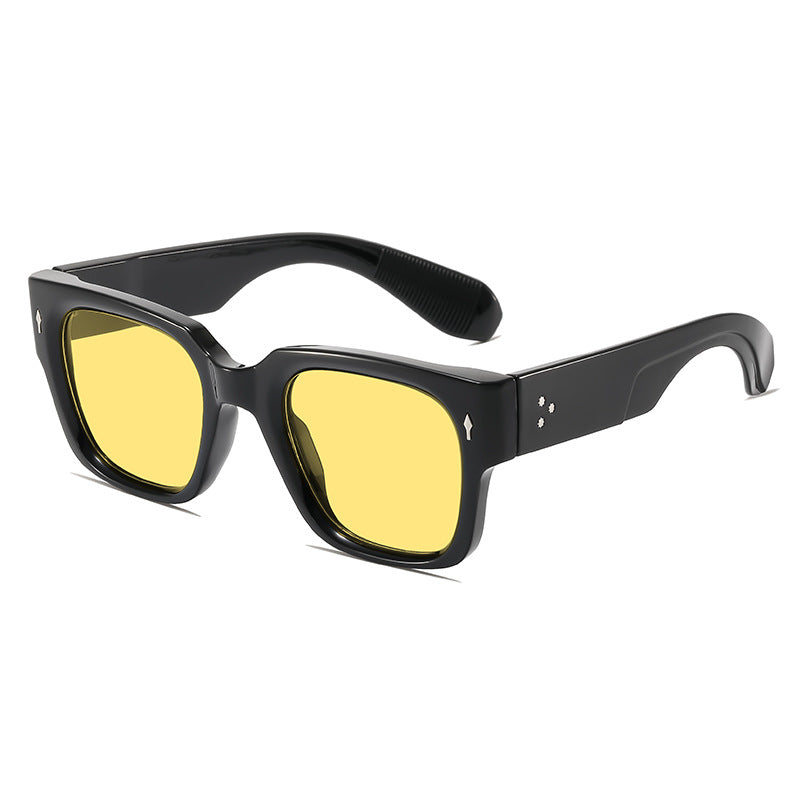 Bold Chunky Vintage Square Sunglasses Kalsten