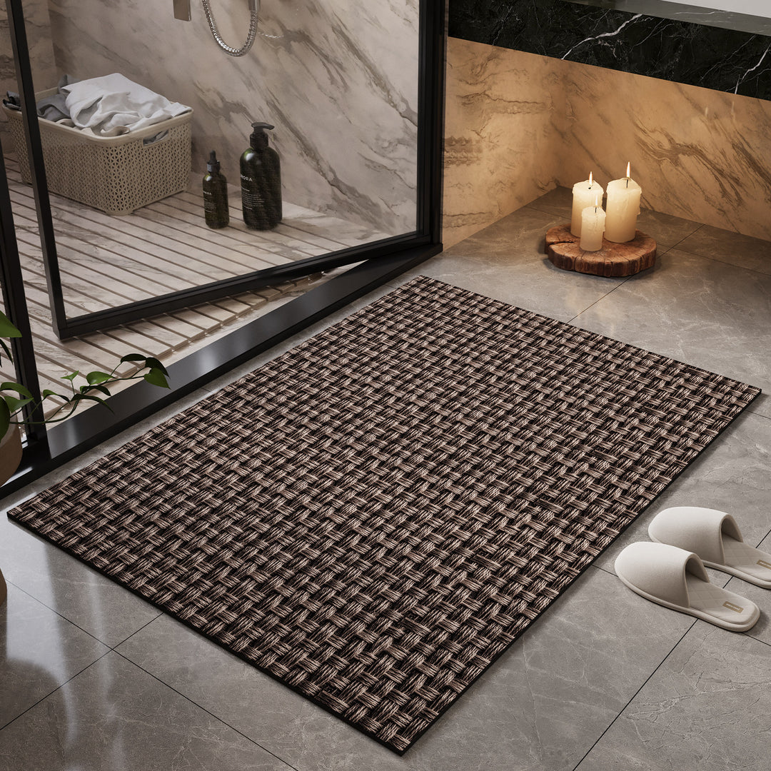 Natural Fiber Bath Mat Kalsten