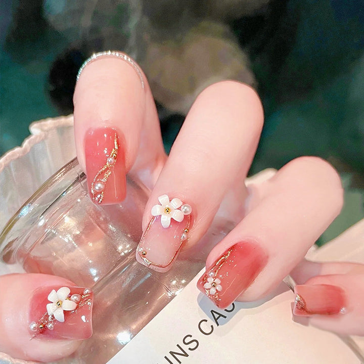 Decorative Floral Nail Design