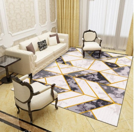 Marble-Patterned Area Rug Kalsten