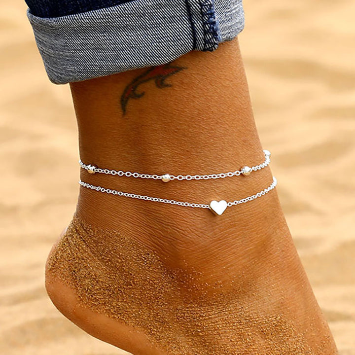 Elegant Double Layered Heart Bracelet Kalsten