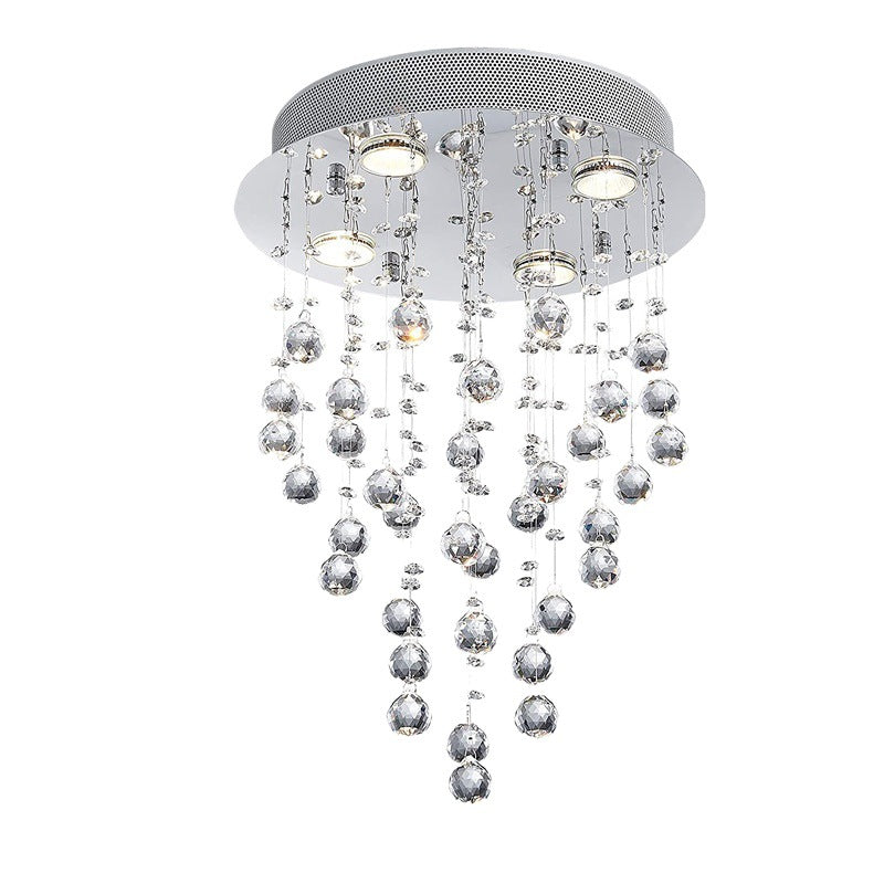 Crystal Raindrop Hanging Light Fixture