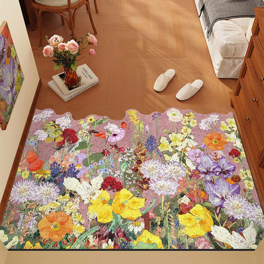Floral Pattern Area Rug