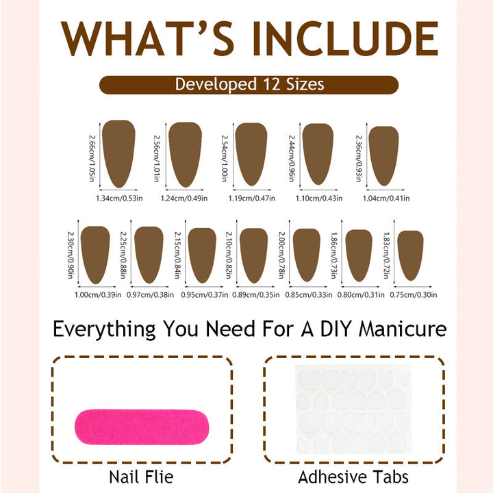 Artificial nail set with elegant floral design and luxurious accents Kalsten
